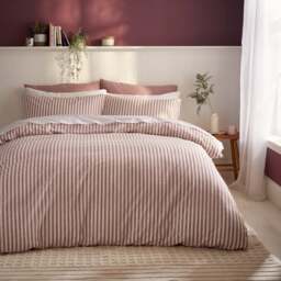 Portloe Stripe 100% Cotton Duvet Cover & Pillowcase Set - thumbnail 1