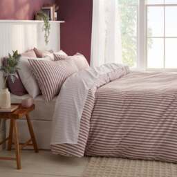 Portloe Stripe 100% Cotton Duvet Cover & Pillowcase Set - thumbnail 6