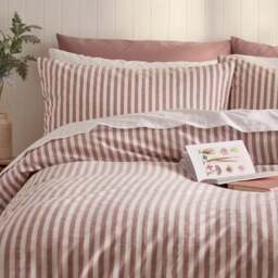 Portloe Stripe 100% Cotton Duvet Cover & Pillowcase Set - thumbnail 2