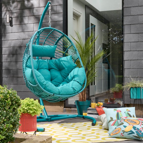 Elements Peacock Hanging Egg Chair - image 1