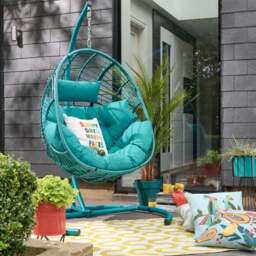 Elements Peacock Hanging Egg Chair - thumbnail 2