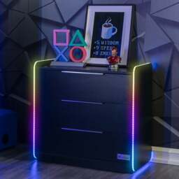 X Rocker Electra Chest of 3 Drawers with LED Lights - thumbnail 1