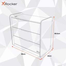 X Rocker Electra Chest of 3 Drawers with LED Lights - thumbnail 6