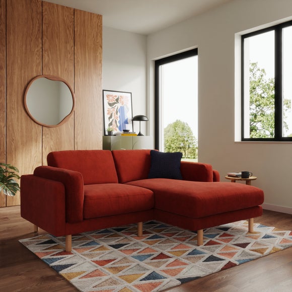 Newton Luxe Chenille Corner Chaise Sofa - image 1