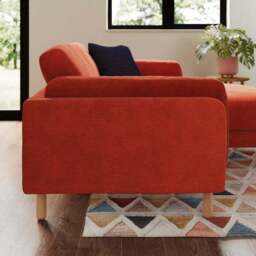 Newton Luxe Chenille Corner Chaise Sofa - thumbnail 2