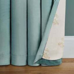 Dorma Burford Blackout Velvet Pencil Pleat Curtains - thumbnail 2