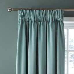Dorma Burford Blackout Velvet Pencil Pleat Curtains - thumbnail 1