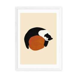 East End Prints Sleeping Cat Print by Sifa Mustafa - thumbnail 2
