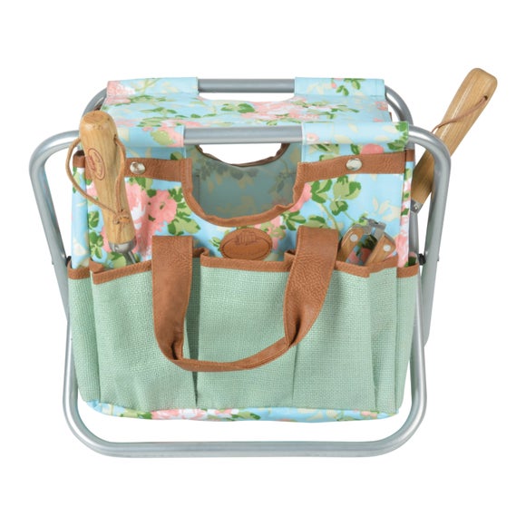 Fallen Fruits Rose Pattern Tool Stool - image 1