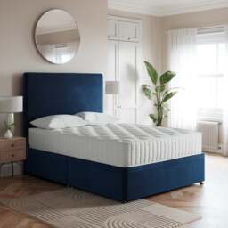 Luxury Side Ottoman Bed Frame, Velvet - thumbnail 1