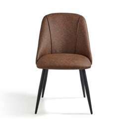 Set of 2 Luna Dining Chairs, Faux Leather - thumbnail 6