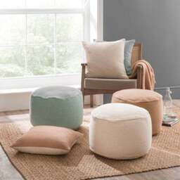 Arley Cotton Pouffe - thumbnail 5