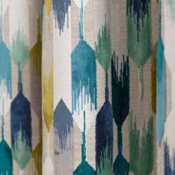 Kelso Cut Velvet Pencil Pleat Curtains - thumbnail 6