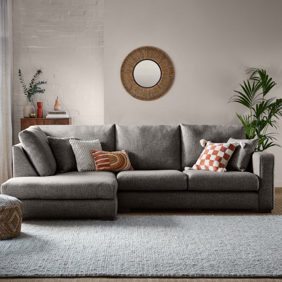Carson Deep Sit Chunky Multi Weave Corner Sofa - image 1
