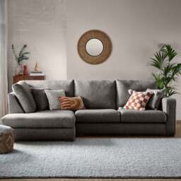 Carson Deep Sit Chunky Multi Weave Corner Sofa - thumbnail 1