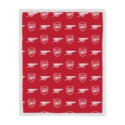 Arsenal Stamp Sherpa Fleece Blanket 100cm x 150cm