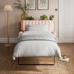 Beatrice II Woven Stripe Single Snuggle Sofa Bed - thumbnail 1