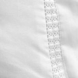 Bianca Oxford Lace Trim 200 Thread Count 100% Cotton Duvet Cover & Pillowcase Set - thumbnail 3