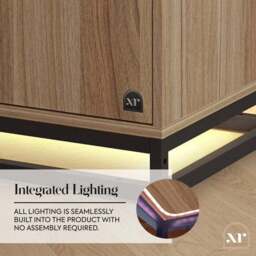 XR Living Denver 2 Door Wardrobe with App Controlled LED Lights - thumbnail 4
