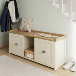 Lancaster Shoe Storage Bench - thumbnail 1