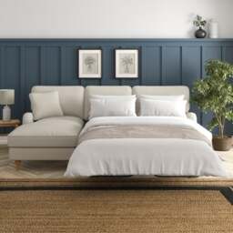 Beatrice II Luna Fabric Corner Storage Sofa Bed - thumbnail 1