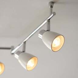 Alto 6 Light Chrome Semi Flush Spotlight Bar - thumbnail 6