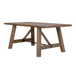 Fulton Trestle 6 Seater Rectangular Dining Table - thumbnail 3