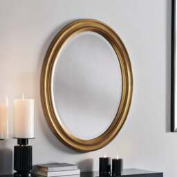 Yearn Beaded Oval Wall Mirror