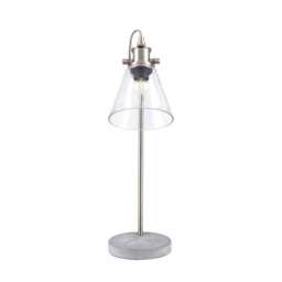 Chaplin Concrete & Brushed Chrome Table Lamp - thumbnail 2
