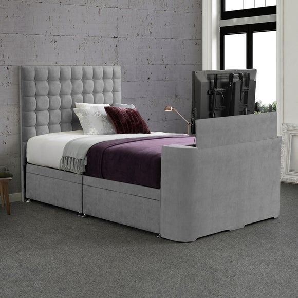Sweet Dreams Gaia Geometric Side Lift Ottoman TV Bed - image 1