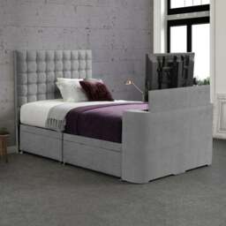 Sweet Dreams Gaia Geometric Side Lift Ottoman TV Bed - thumbnail 1