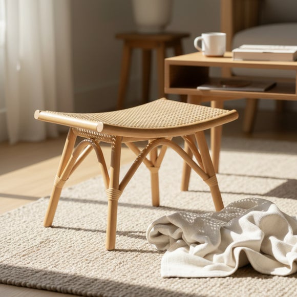 Desser Chester Rattan Footstool - image 1
