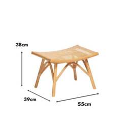 Desser Chester Rattan Footstool - thumbnail 5