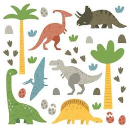 Dino Walk Wall Stickers - thumbnail 2