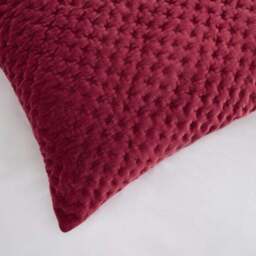 Dorma Genevieve Red Continental Square Pillowcase - thumbnail 2
