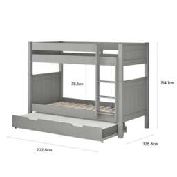 Classic Bunk Bed With Open Trundle - thumbnail 6