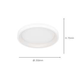 EGLO Loretello-Z Smart Colour Changing LED Ceiling Light - thumbnail 4