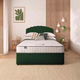Silentnight Divan Bed With Velvet Merlin Headboard and 800 Pocket Sprung Mattress - thumbnail 2