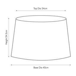 Scallop Ombre Soft Pleated Tapered Lamp Shade - thumbnail 6
