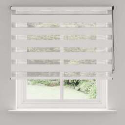Room Darkening White Day and Night Roller Blind - thumbnail 4