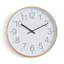 Modern Wood Effect Round Wall Clock - thumbnail 3