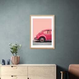 East End Prints Pink Bug Print - thumbnail 1
