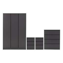 Walker Triple Wardrobe Bedroom Furniture Set