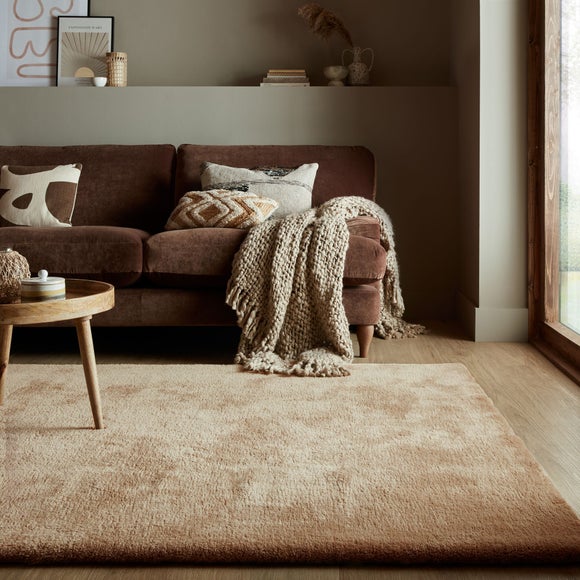Faroe Wool Look Washable Faux Fur Rug - image 1