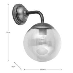Churchgate Staten Industrial Bathroom Wall Light - thumbnail 6