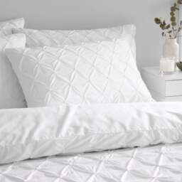 Aster Pintuck 100% Cotton Standard Pillowcase Pair