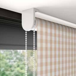 Portloe Gingham Check Blackout Made to Measure Roller Blind - thumbnail 4