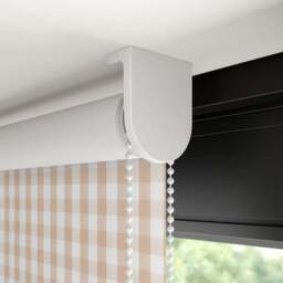 Portloe Gingham Check Blackout Made to Measure Roller Blind - thumbnail 5