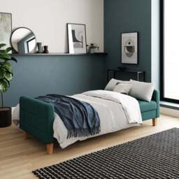 Harlow Flatweave Storage Double Sofa Bed - thumbnail 2