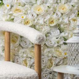 Set of 2 Artificial Premium Mixed Flower Wall Panels - thumbnail 1